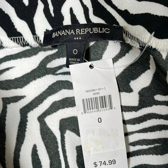 Banana Republic zebra  print skirt sz 0 - Picture 3 of 4